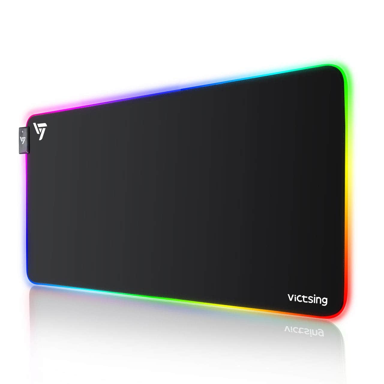 VicTsing RGB Gaming Mouse Pad, 12 Lighting Modes, 30% Larger Size(31.5×